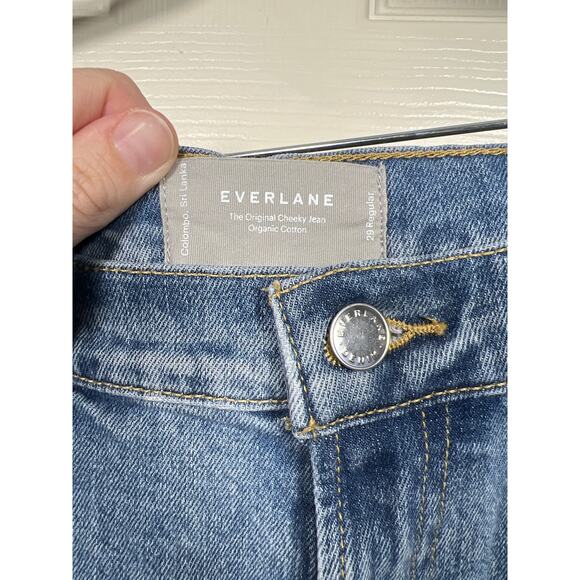 Everlane The Original Cheeky Jean Organic Cotton Medium Blue Wash size 29 Reg - Picture 4 of 9